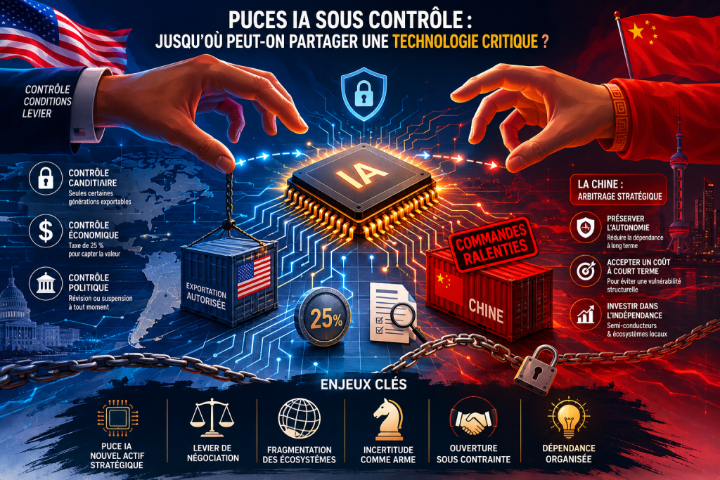 Étude de cas n°1 : 🇺🇸🇨🇳 Puces IA : une décision officielle sous contrôle 1 Puces IA sous contrôle : stratégie technologique entre les États Unis et la Chine
